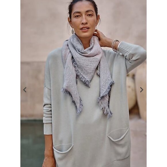 PURE JILL PATCH POCKET SWEATER-TUNIC - Picture 1 of 9